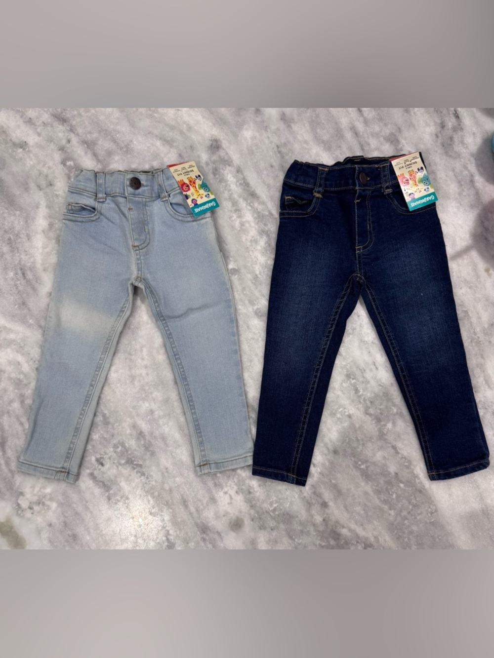Garanimals Kids' Denim Jeggings - Light Blue & Dark Blue